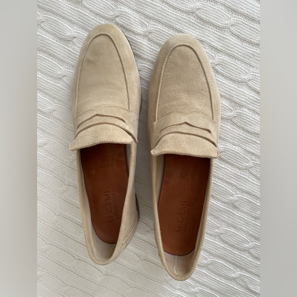 M. Gemi Sacca Donna Classic Italian Loafer in Oatmeal Suede Size EU 39 US 8.5 - Picture 4 of 11